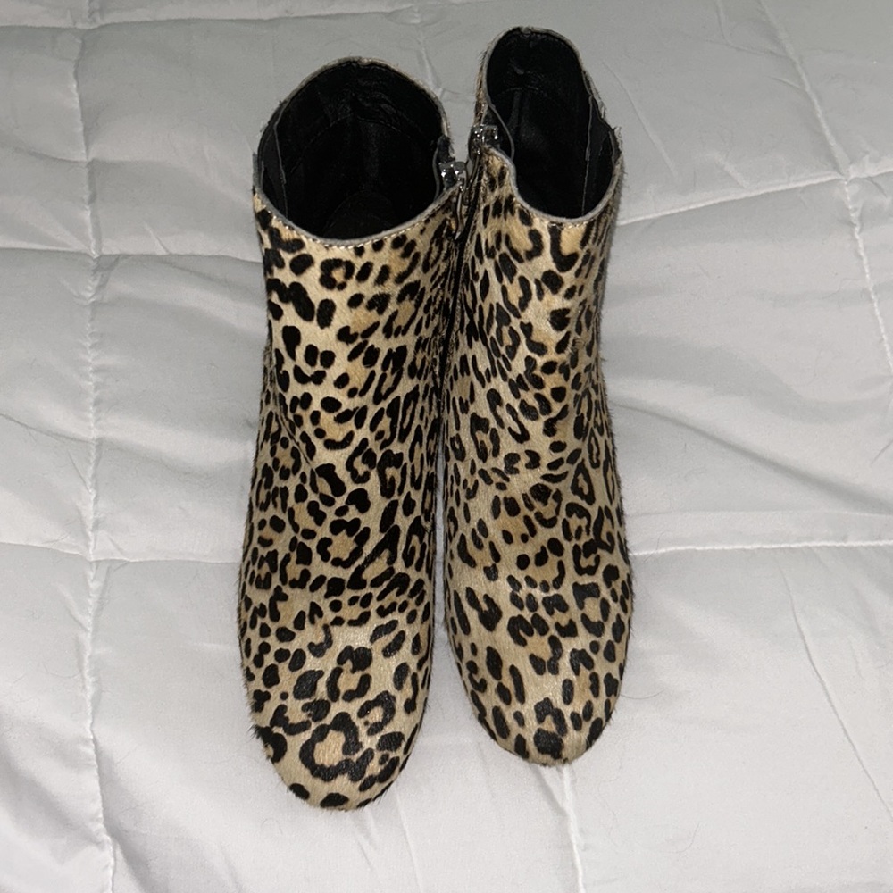 Halogen Leopard Print Booties - image 2